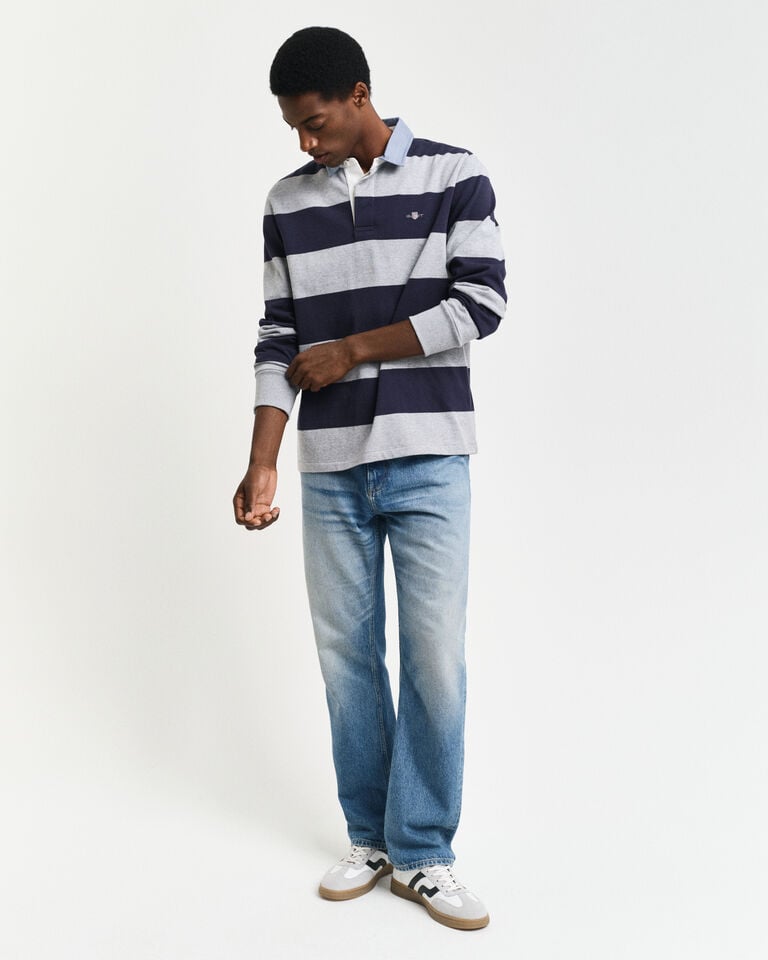 Gant Heavy Rugger de cambray a rayas Rebajas de fábrica