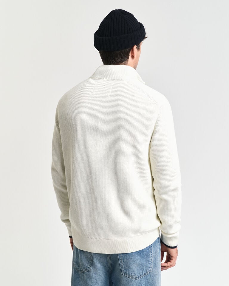 Gant Jersey con media cremallera de algodón acanalado Rebajas top