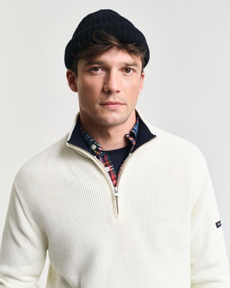 Gant Jersey con media cremallera de algodón acanalado Rebajas top