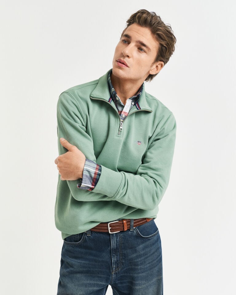 Gant Sudadera Shield con media cremallera