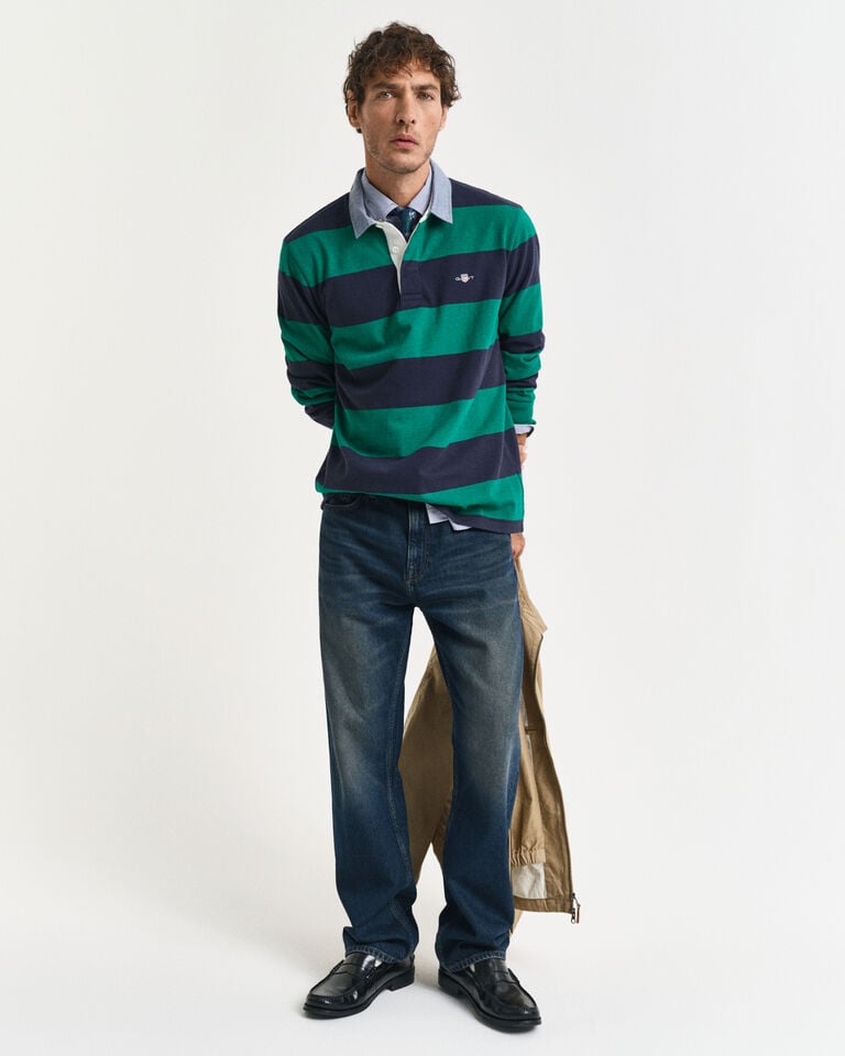Gant Heavy Rugger de cambray a rayas Ofertas especiales