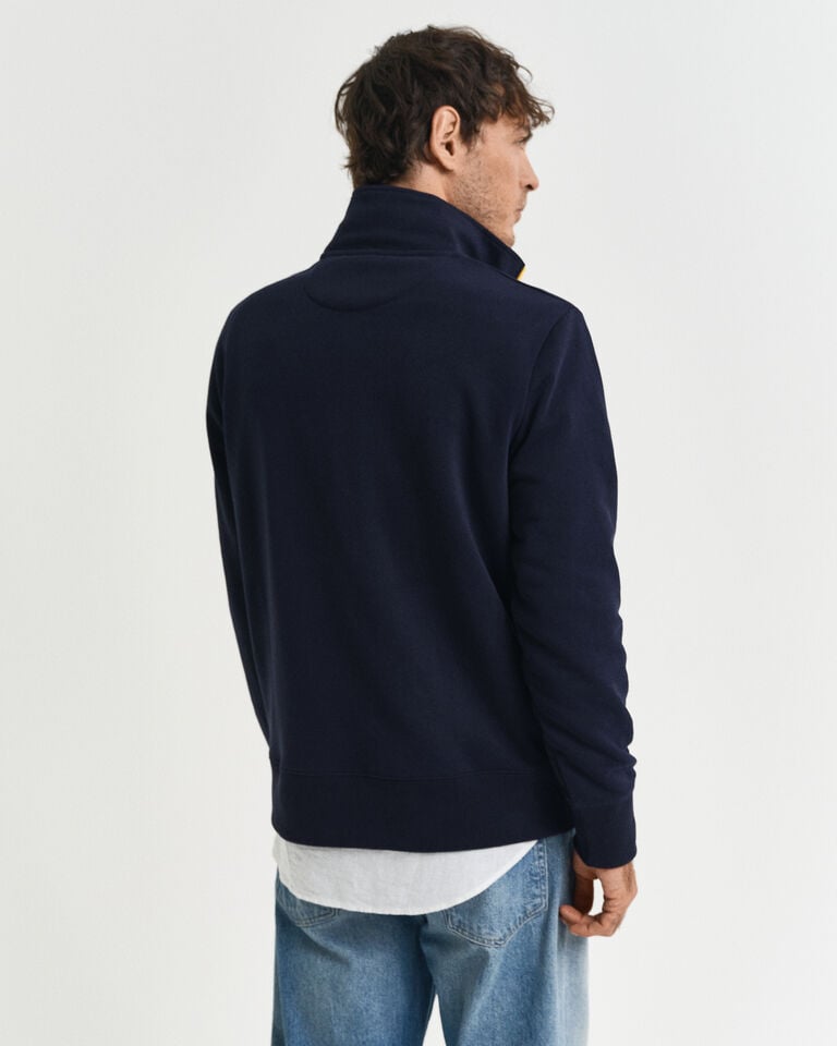 Gant Sudadera con media cremallera en contraste Oferta especial