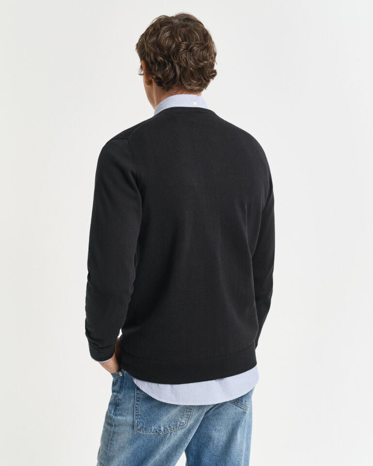 Gant Jersey clásico de algodón con cuello de pico Solo hoy