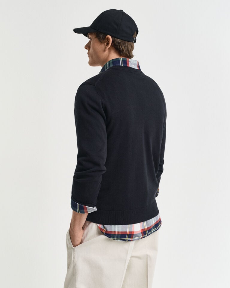 Gant Jersey clásico de algodón con cuello redondo Oferta especial de fábrica