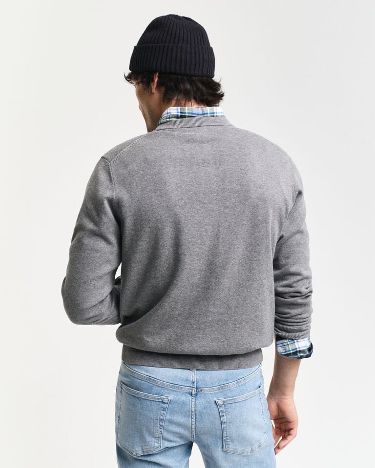 Gant Jersey clásico de algodón con cuello redondo Promoción trimestral