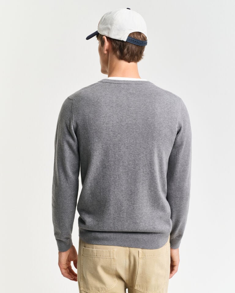 Gant Jersey clásico de algodón con cuello de pico Solo queda un día