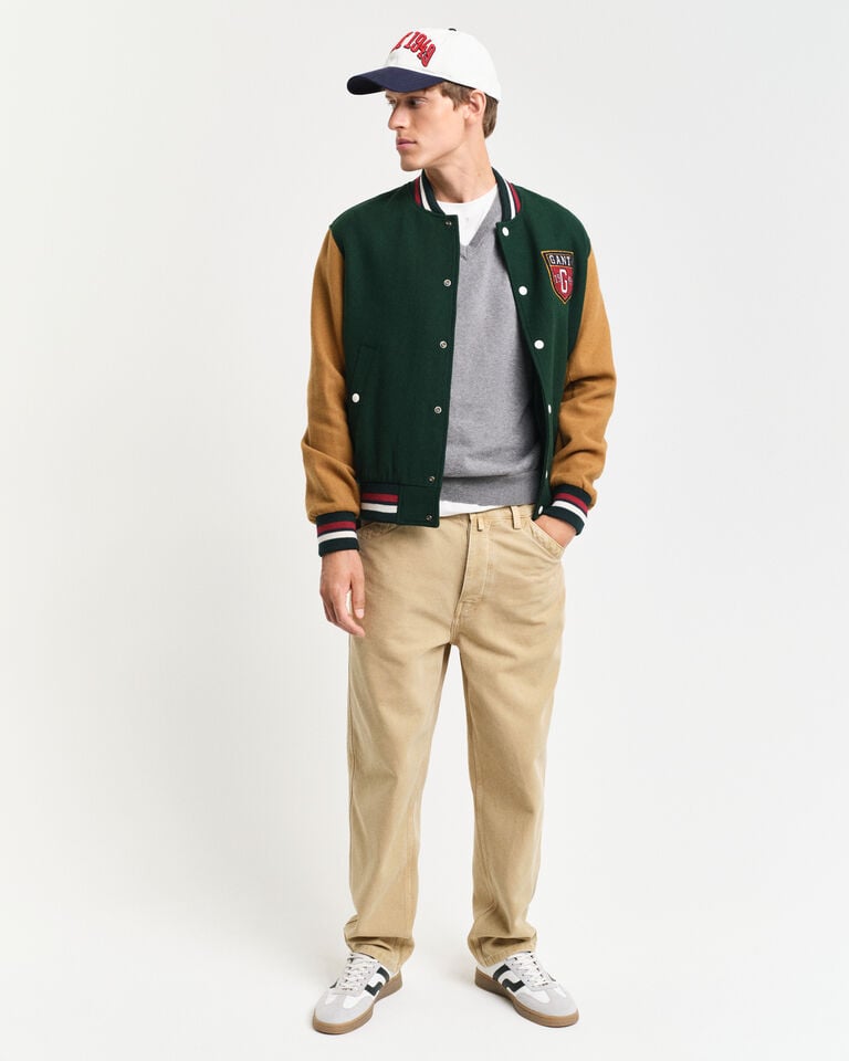 Gant Jersey clásico de algodón con cuello de pico Solo queda un día