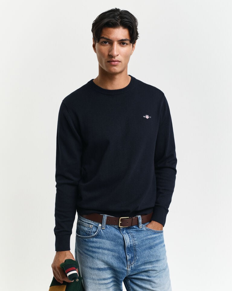 Gant Jersey clásico de algodón con cuello redondo
