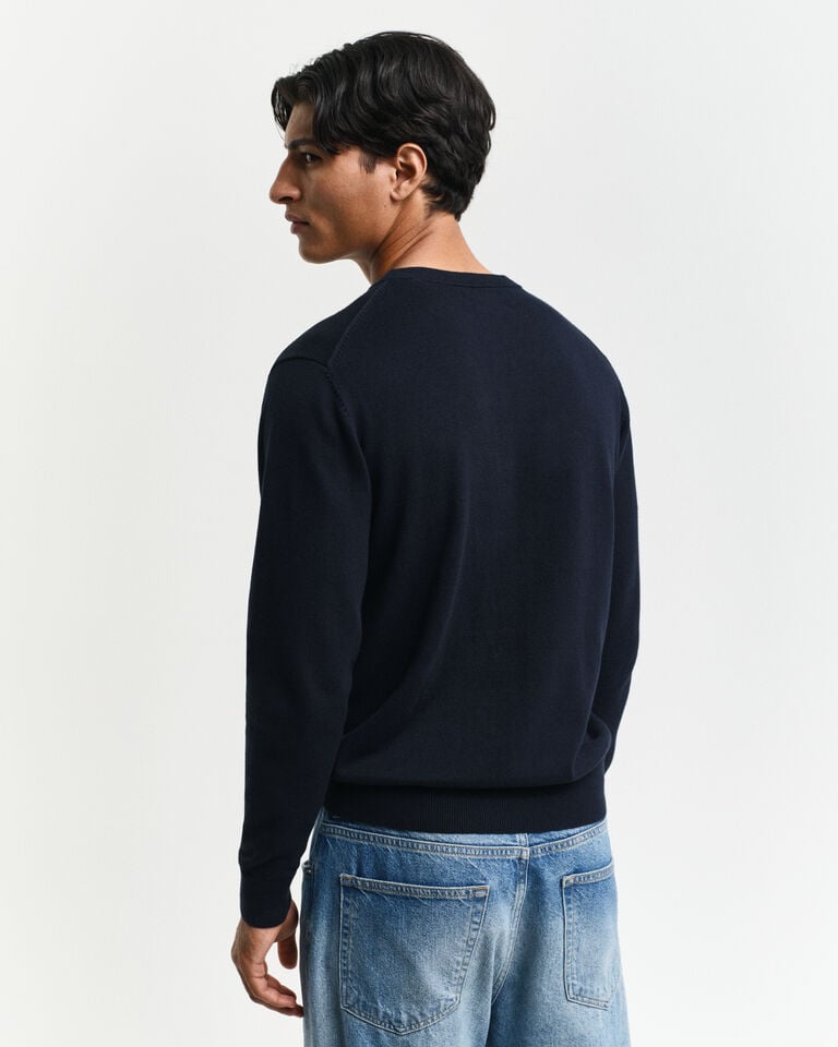 Gant Jersey clásico de algodón con cuello redondo Envío internacional gratuito
