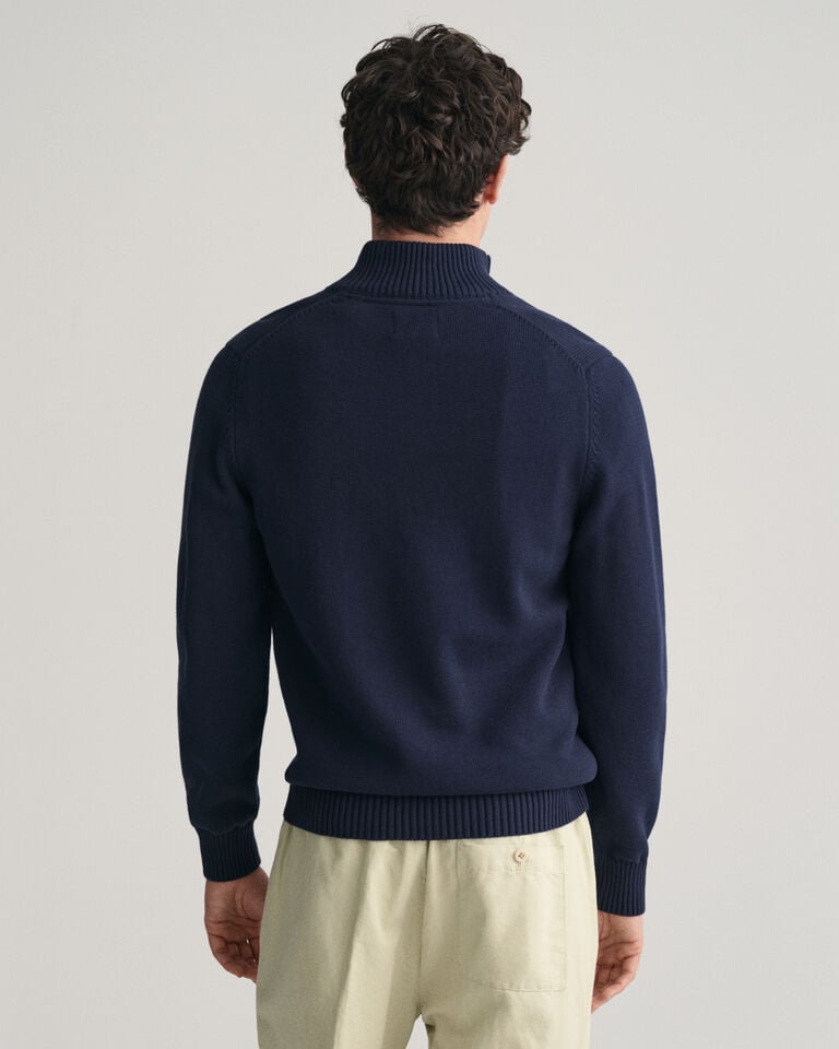 Gant Jersey de algodón con media cremallera Casual Ofertas especiales