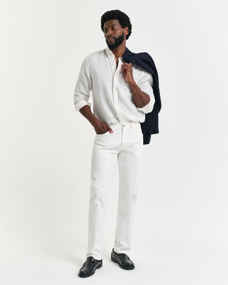 Gant Vaqueros Regular Fit blancos