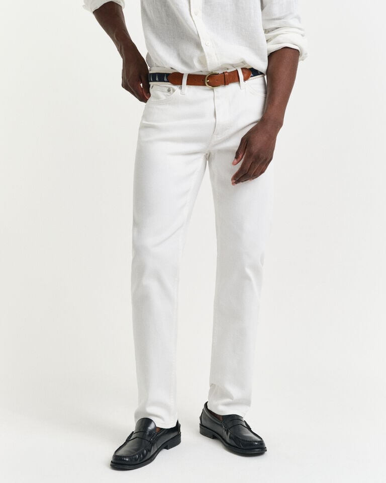 Gant Vaqueros Regular Fit blancos Grandes ahorros