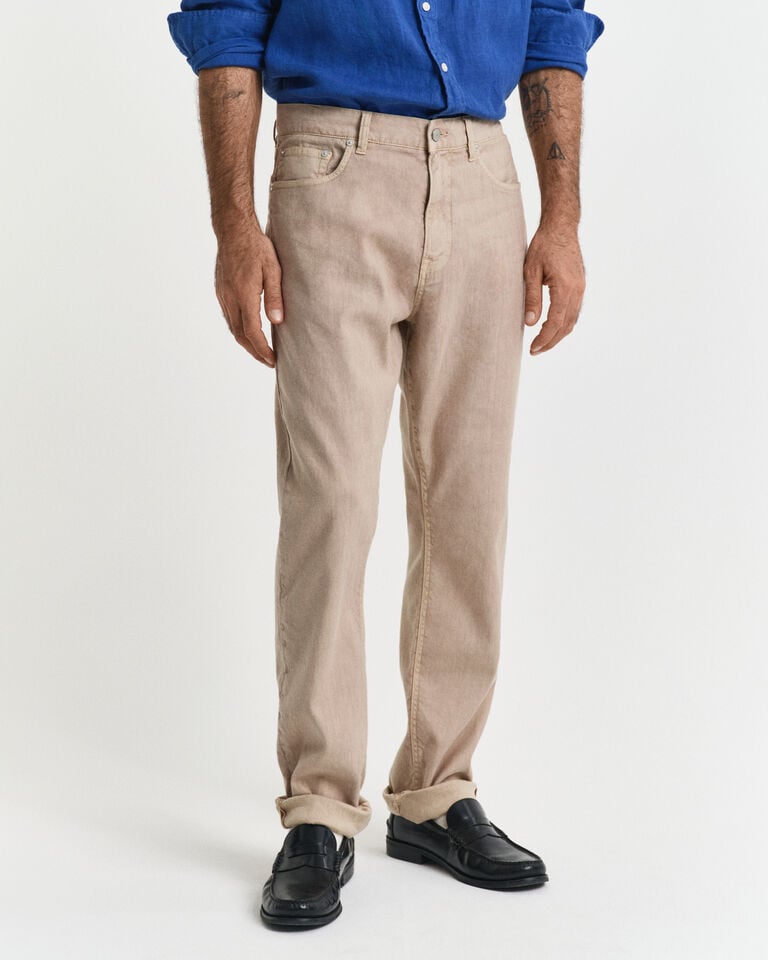 Gant Vaqueros Regular Fit de algodón y lino Devoluciones gratuitas