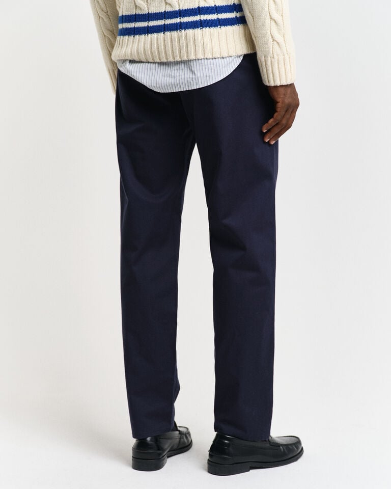 Gant Pantalones chinos Regular Fit de sarga Outlet
