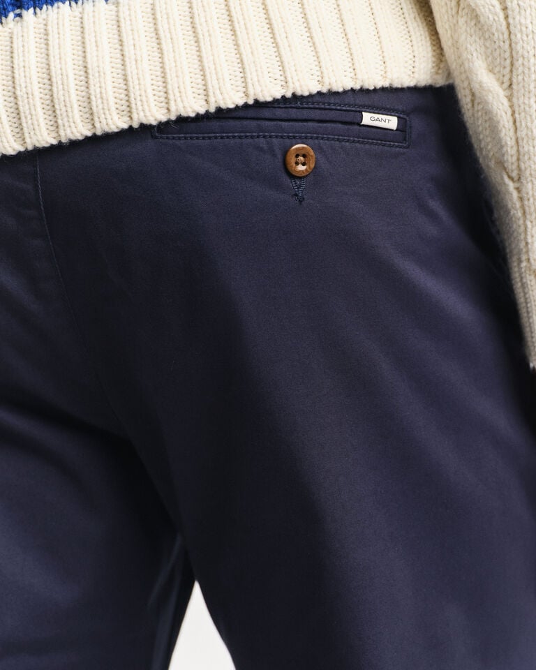Gant Pantalones chinos Regular Fit de sarga Outlet
