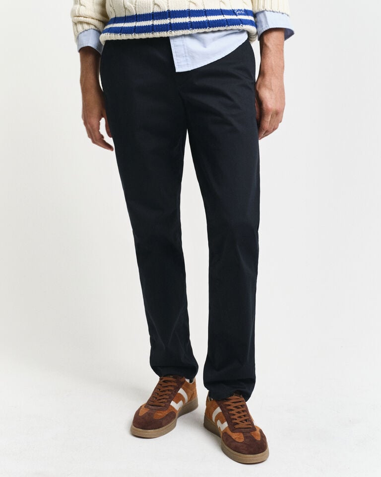 Gant Pantalones chinos Slim Fit de sarga Mejor oferta