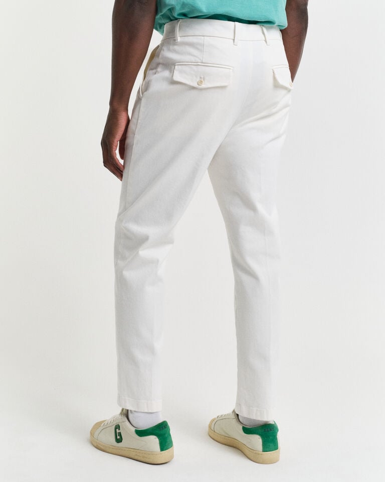 Gant Pantalones Slim Fit de sarga de algodón ajustados en el bajo Rebajas online