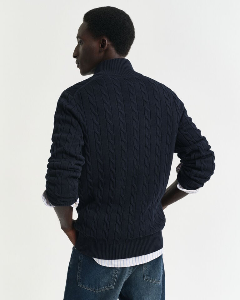 Gant Jersey de punto de ochos de algodón con media cremallera COMPRAR AHORA