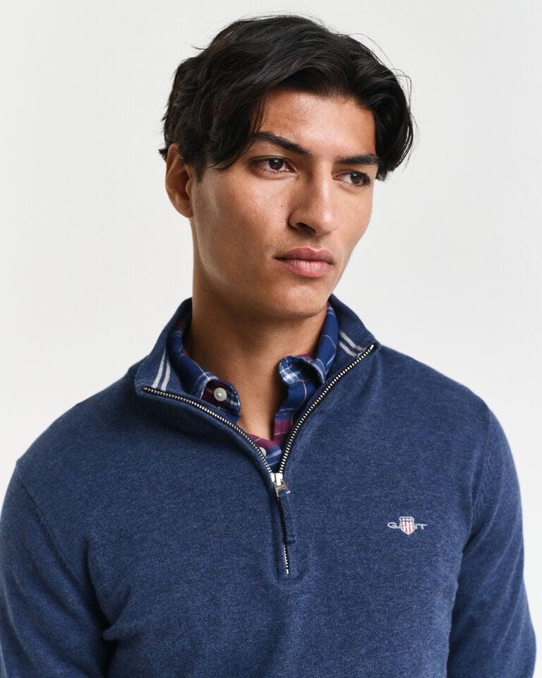 Gant Jersey clásico de algodón con media cremallera Promoción trimestral