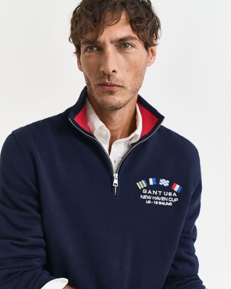 Gant Jersey con media cremallera Nautical Flags Envío internacional gratuito