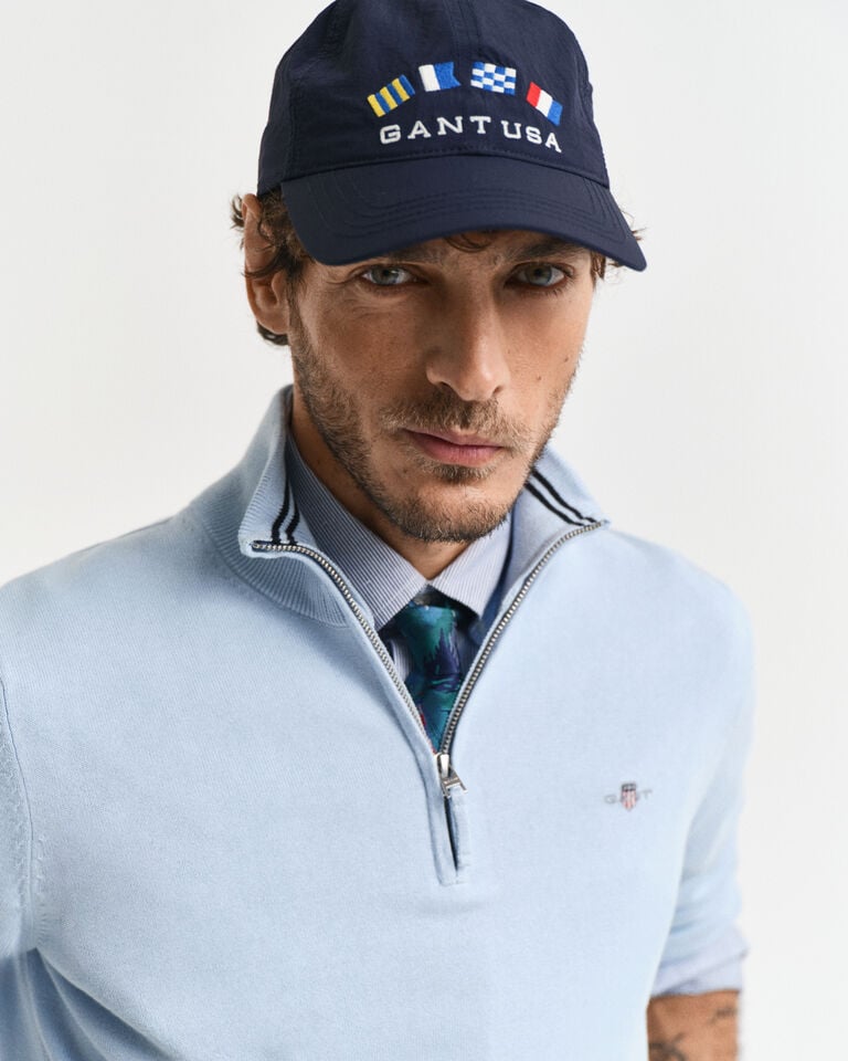 Gant Jersey clásico de algodón con media cremallera Ahorra y exporta