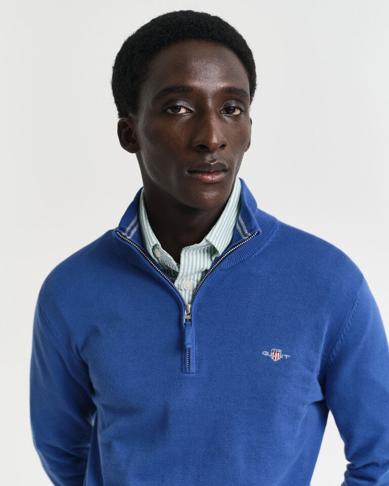 Gant Jersey clásico de algodón con media cremallera Precios de Black Friday