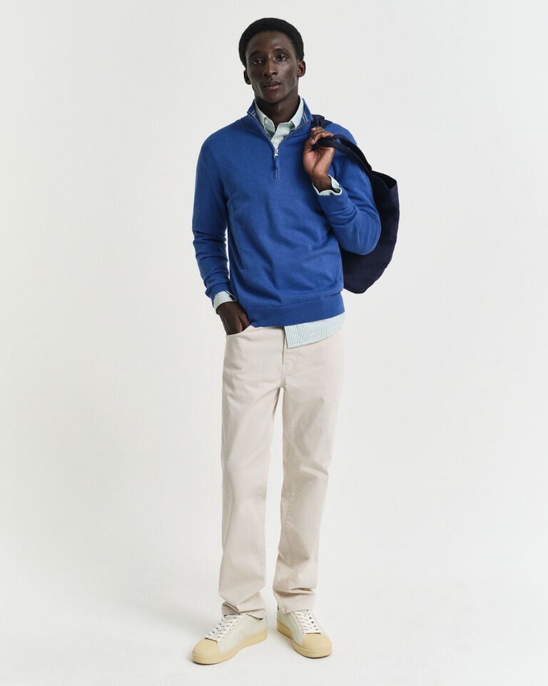 Gant Jersey clásico de algodón con media cremallera Precios de Black Friday