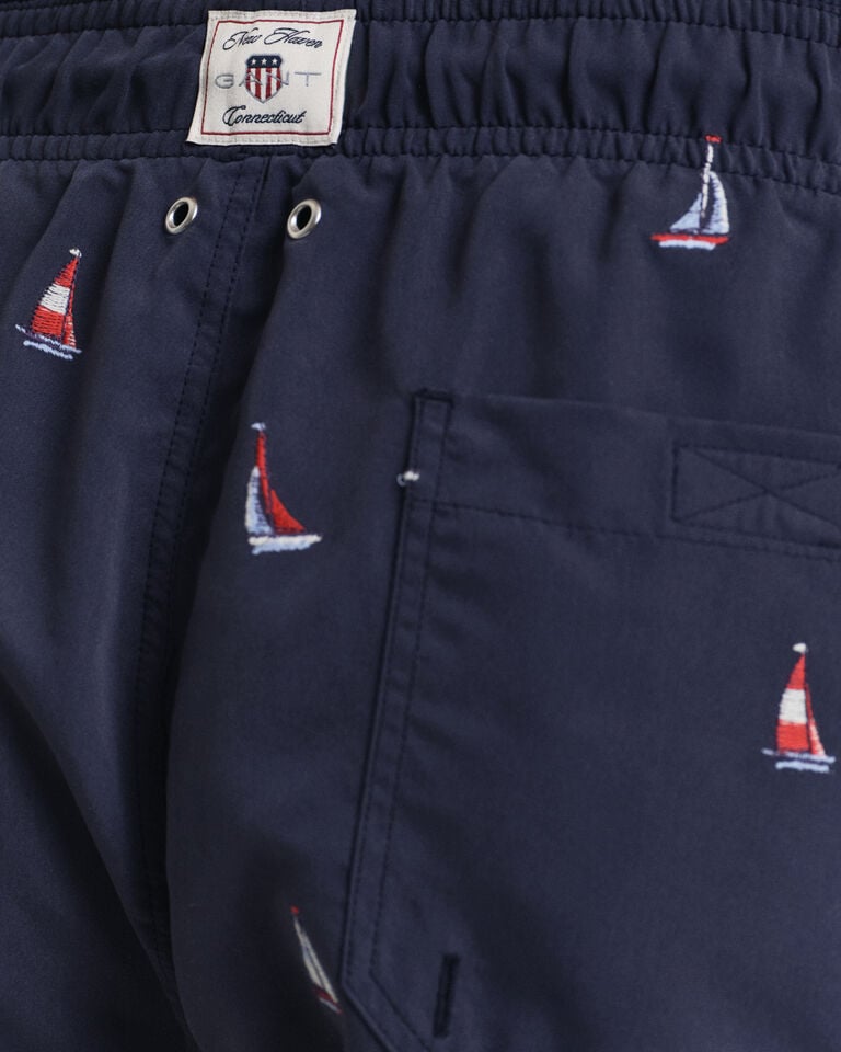Gant Bañador con bordado de barco Descuento por venta flash