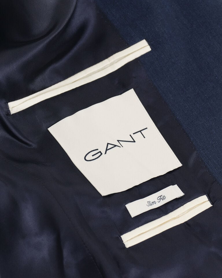 Gant Chaqueta de traje Slim Fit de algodón y lino Mejor oferta