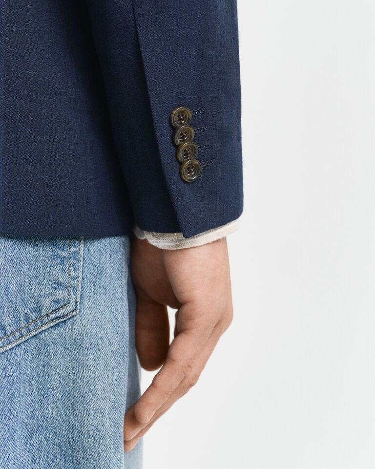 Gant Chaqueta de traje Slim Fit de algodón y lino Mejor oferta