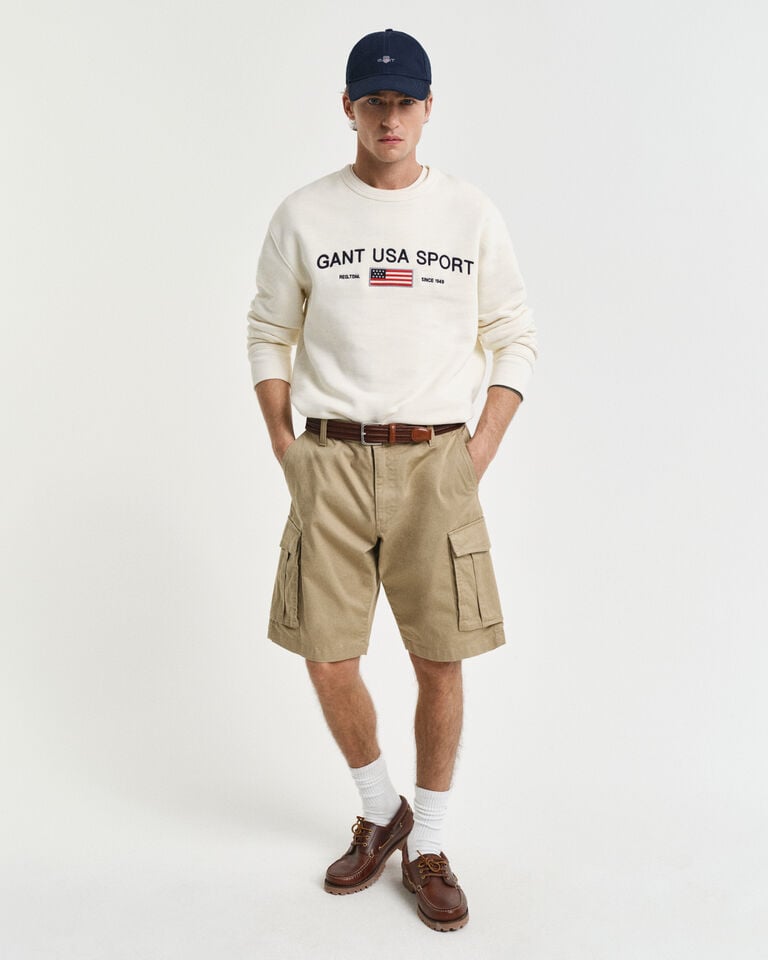 Gant Pantalones cortos cargo Relaxed Fit de sarga