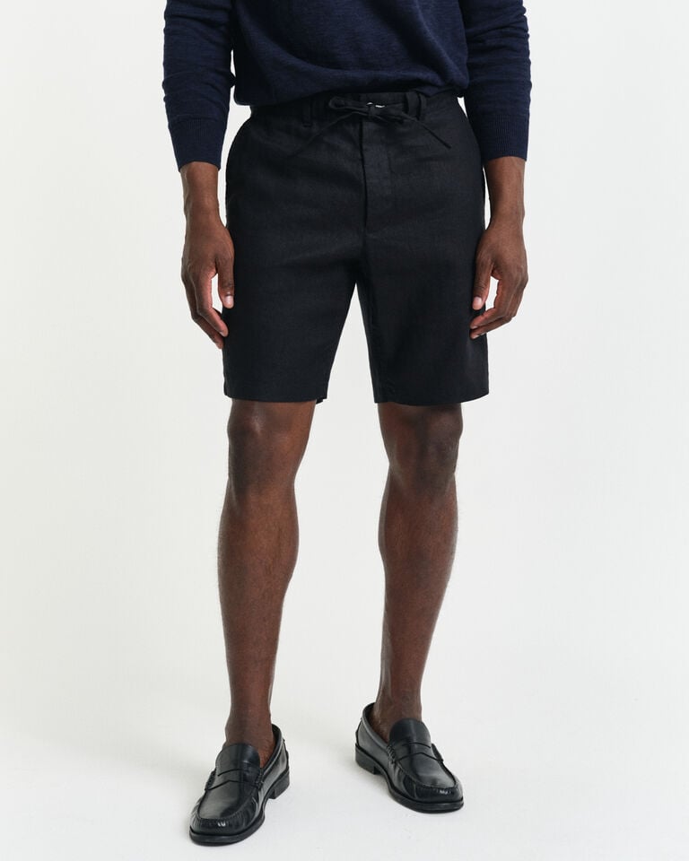 Gant Pantalones cortos Relaxed Fit de lino con cordón ajustable En línea