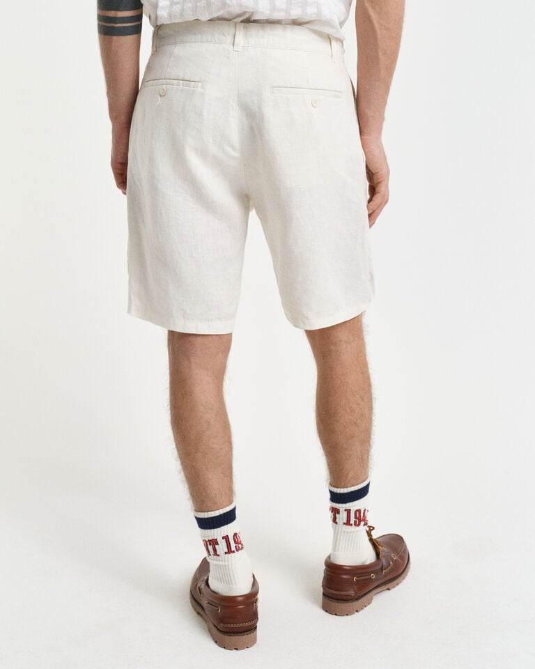 Gant Pantalones cortos Relaxed Fit de lino con cordón ajustable Outlet online