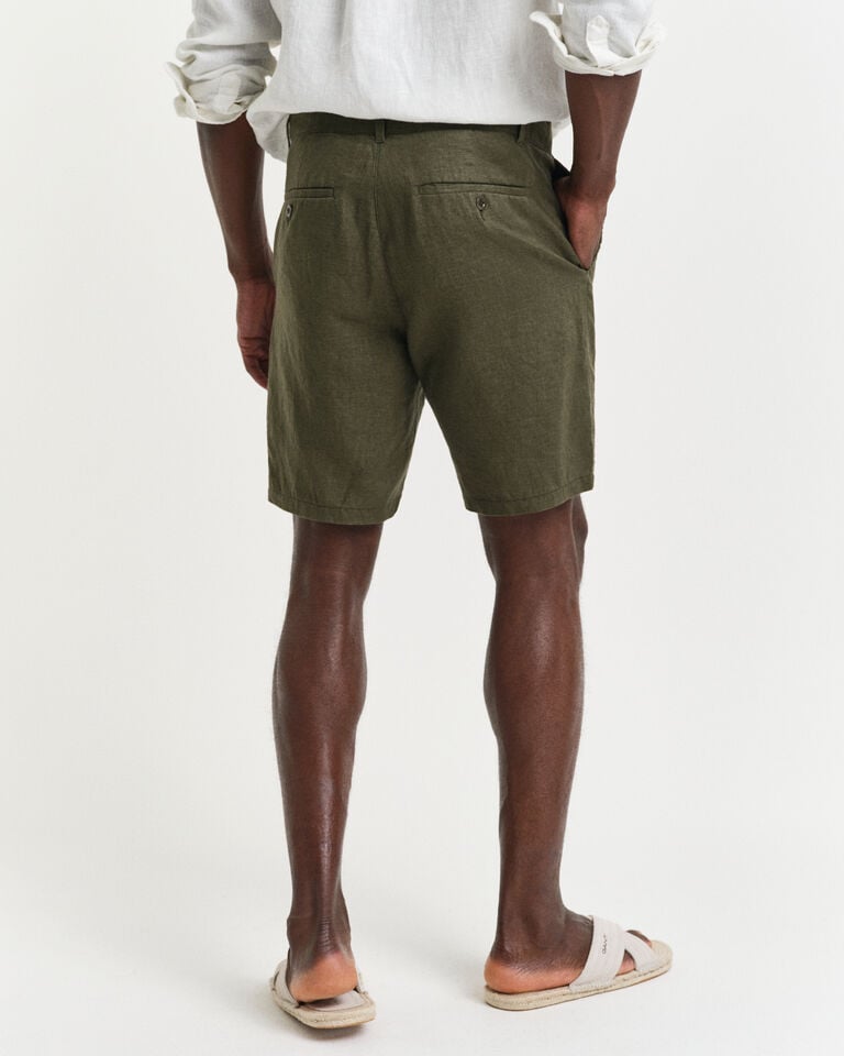 Gant Pantalones cortos Relaxed Fit de lino con cordón ajustable Ofertas