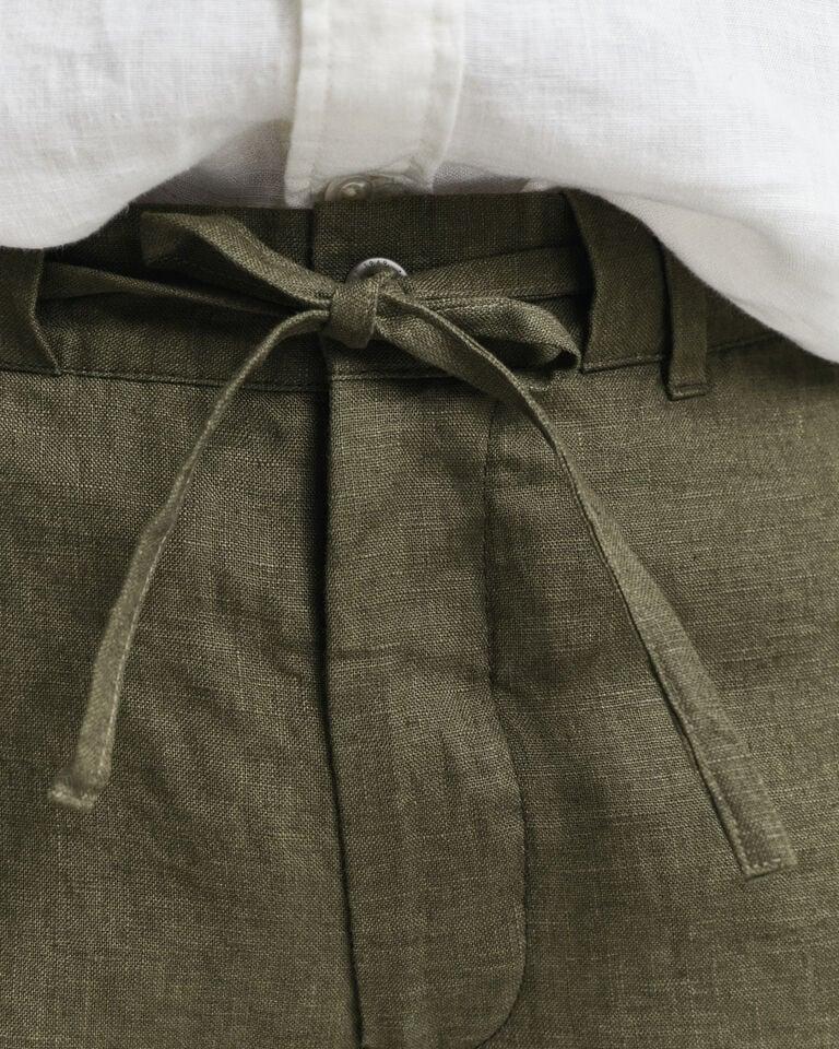 Gant Pantalones cortos Relaxed Fit de lino con cordón ajustable Ofertas