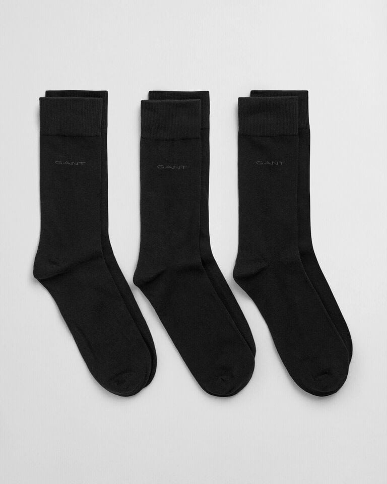 Gant Paquete de tres pares de calcetines de algodón suave