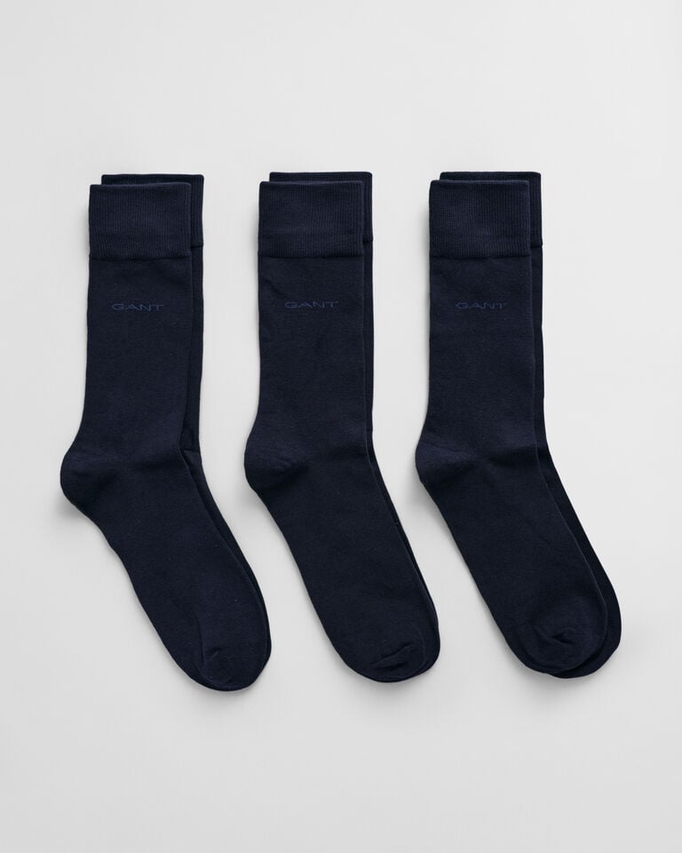 Gant Paquete de tres pares de calcetines de algodón suave