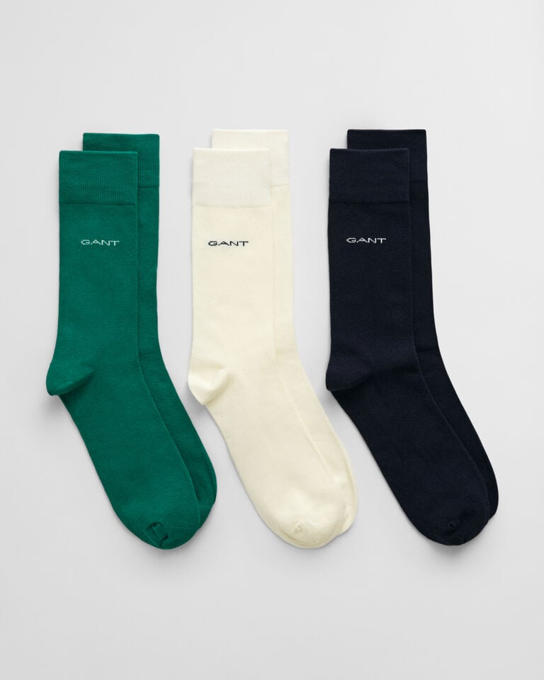 Gant Paquete de tres pares de calcetines de algodón suave