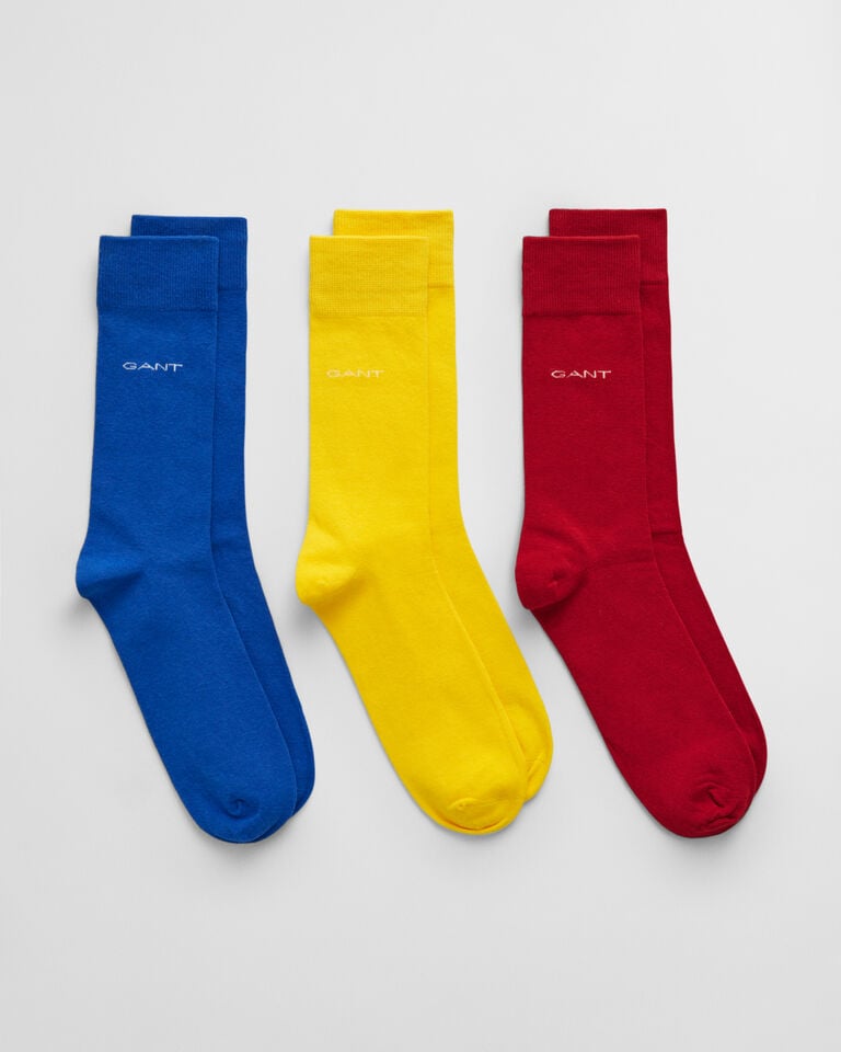 Gant Paquete de tres pares de calcetines de algodón suave