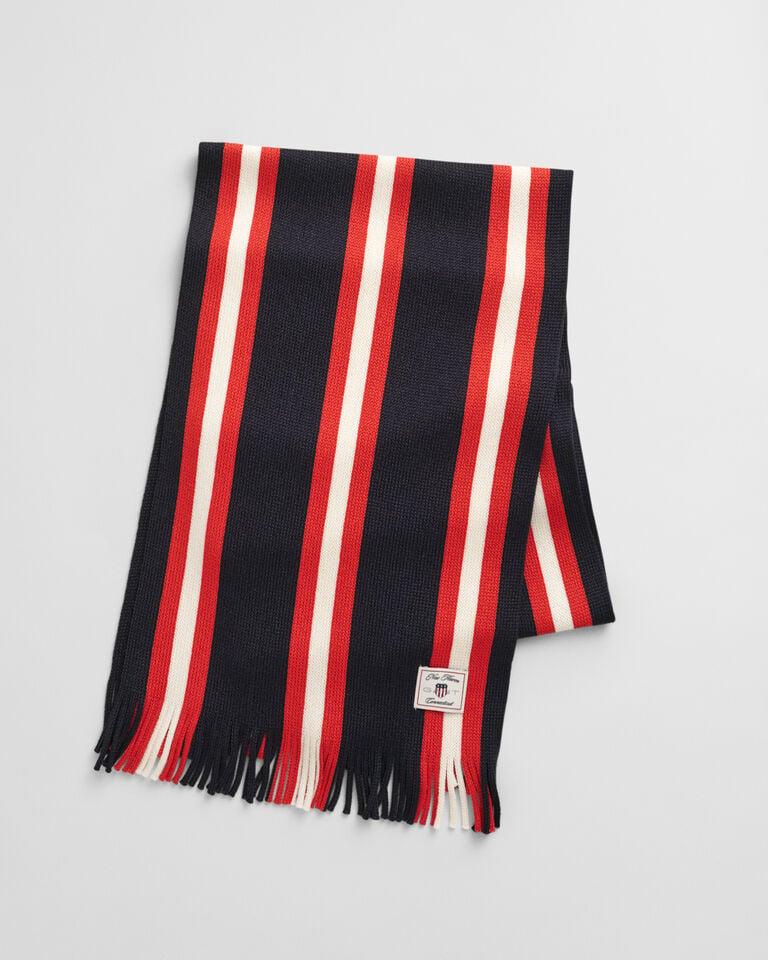 Gant Bufanda de punto de mezcla de lana a rayas Tienda de fábrica