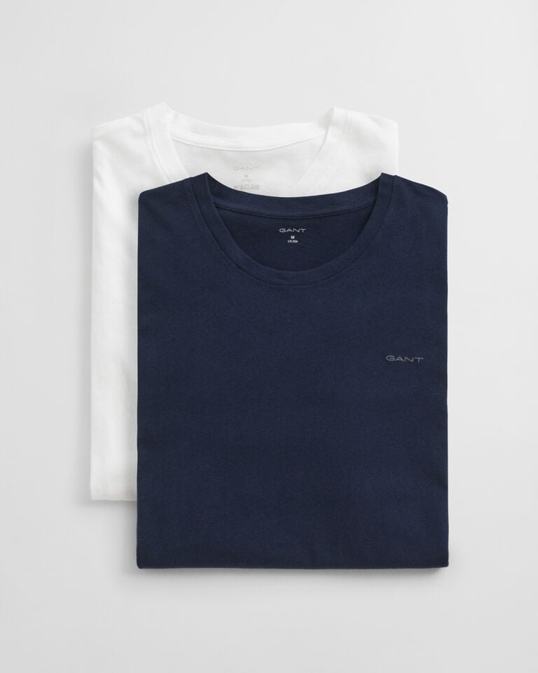Gant Paquete de dos camisetas de cuello redondo
