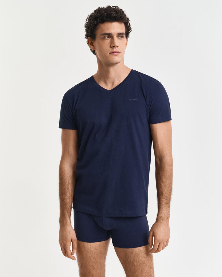 Gant Paquete de dos camisetas de cuello de pico ÚLTIMAS EDICIONES