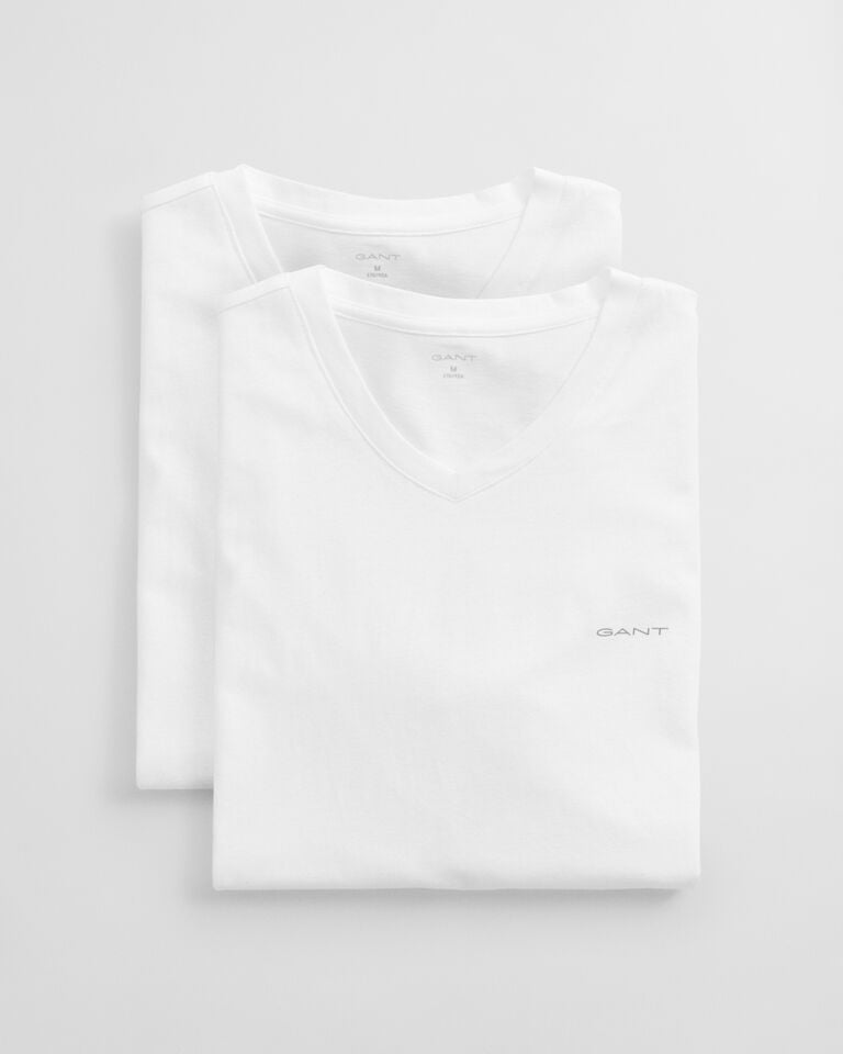 Gant Paquete de dos camisetas de cuello de pico