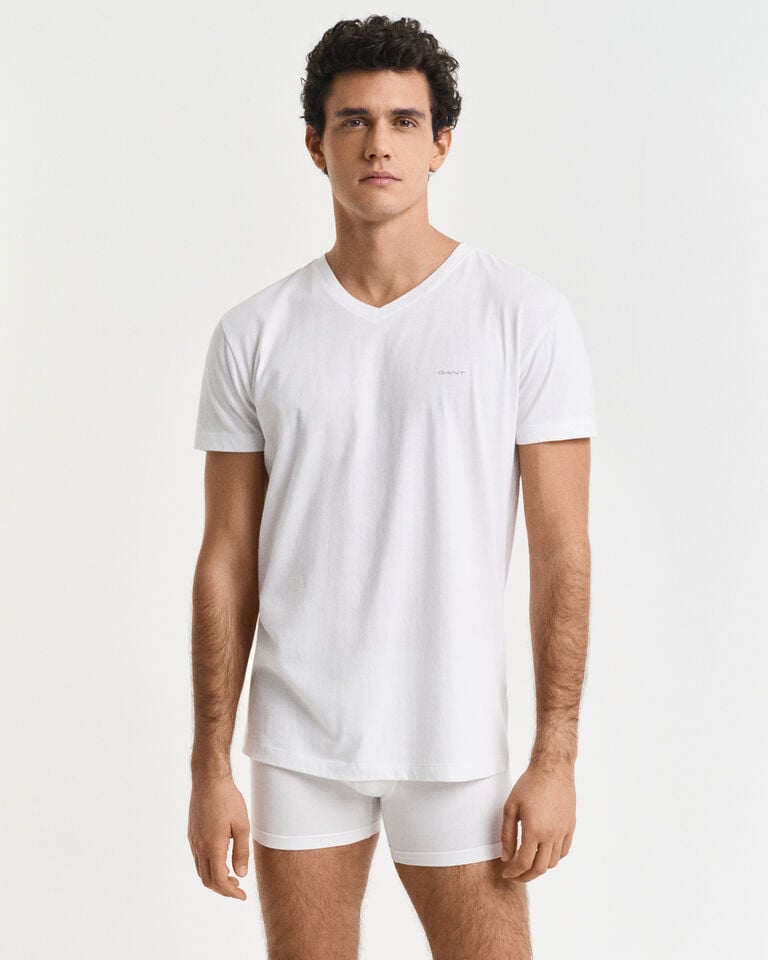 Gant Paquete de dos camisetas de cuello de pico Últimos 2 días