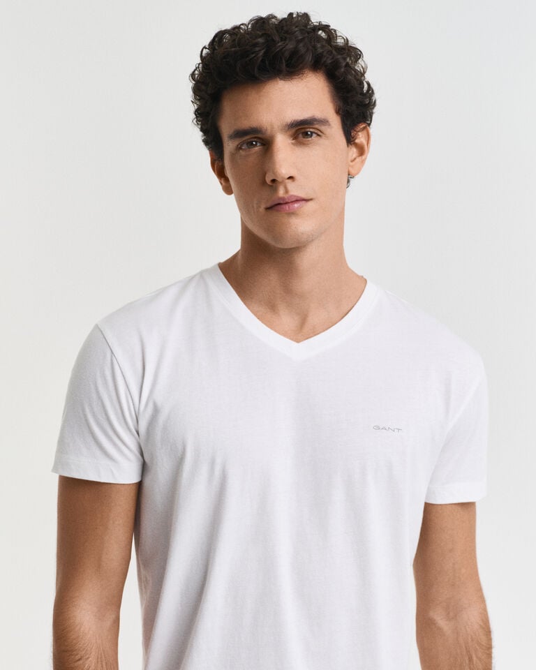 Gant Paquete de dos camisetas de cuello de pico Últimos 2 días