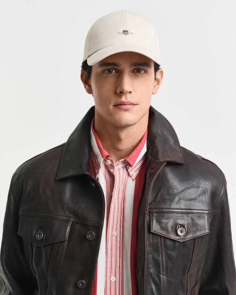 Gant Gorra de sarga de algodón Shield con corona alta