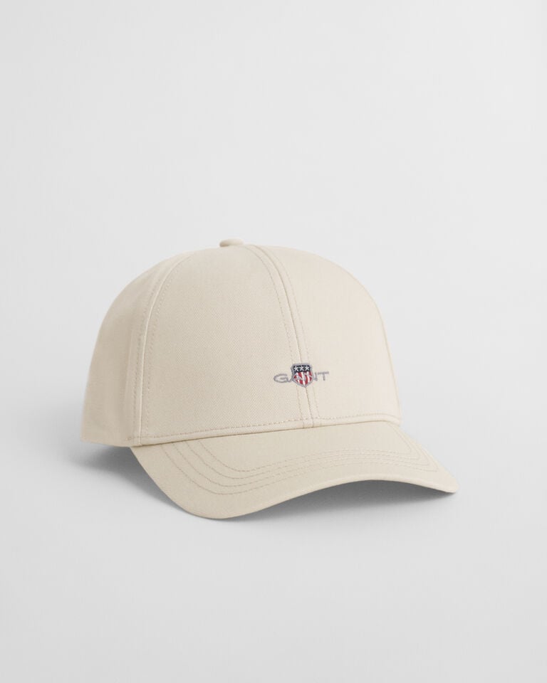Gant Gorra de sarga de algodón Shield con corona alta Venta caliente