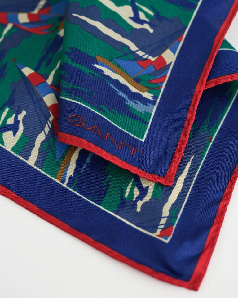 Gant Pañuelo de bolsillo de seda Sailing Print Oferta especial de fábrica