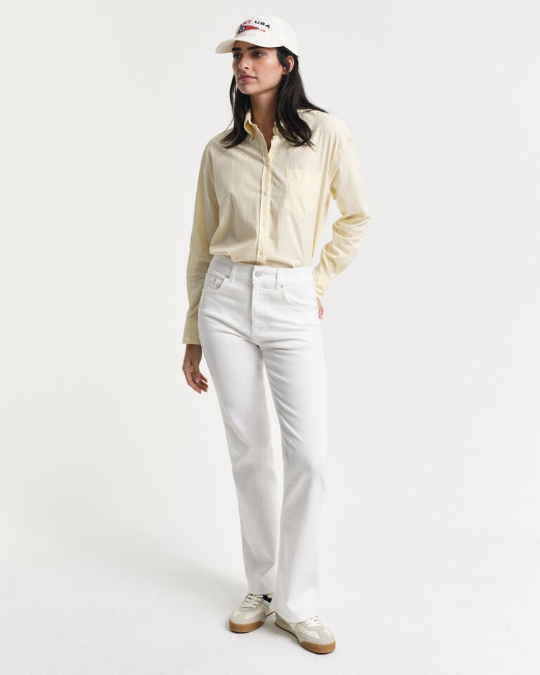 Gant Vaqueros Slim Fit blancos acampanados
