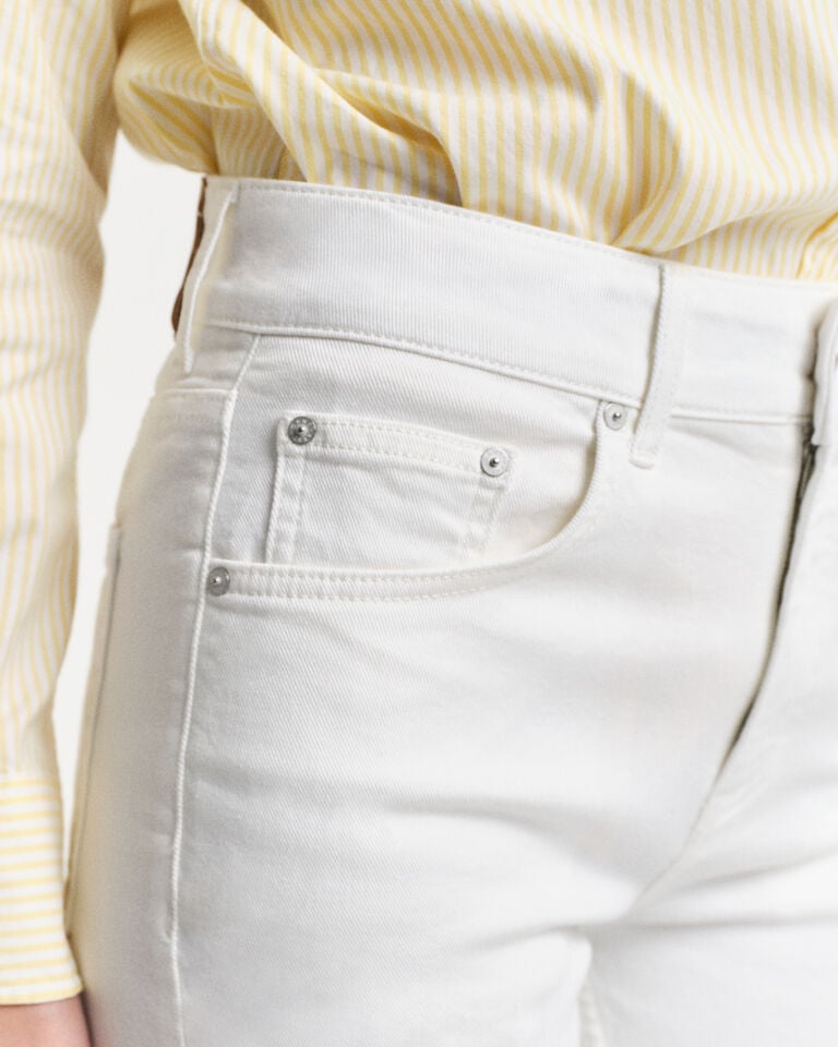 Gant Vaqueros Slim Fit blancos acampanados Últimos 2 días
